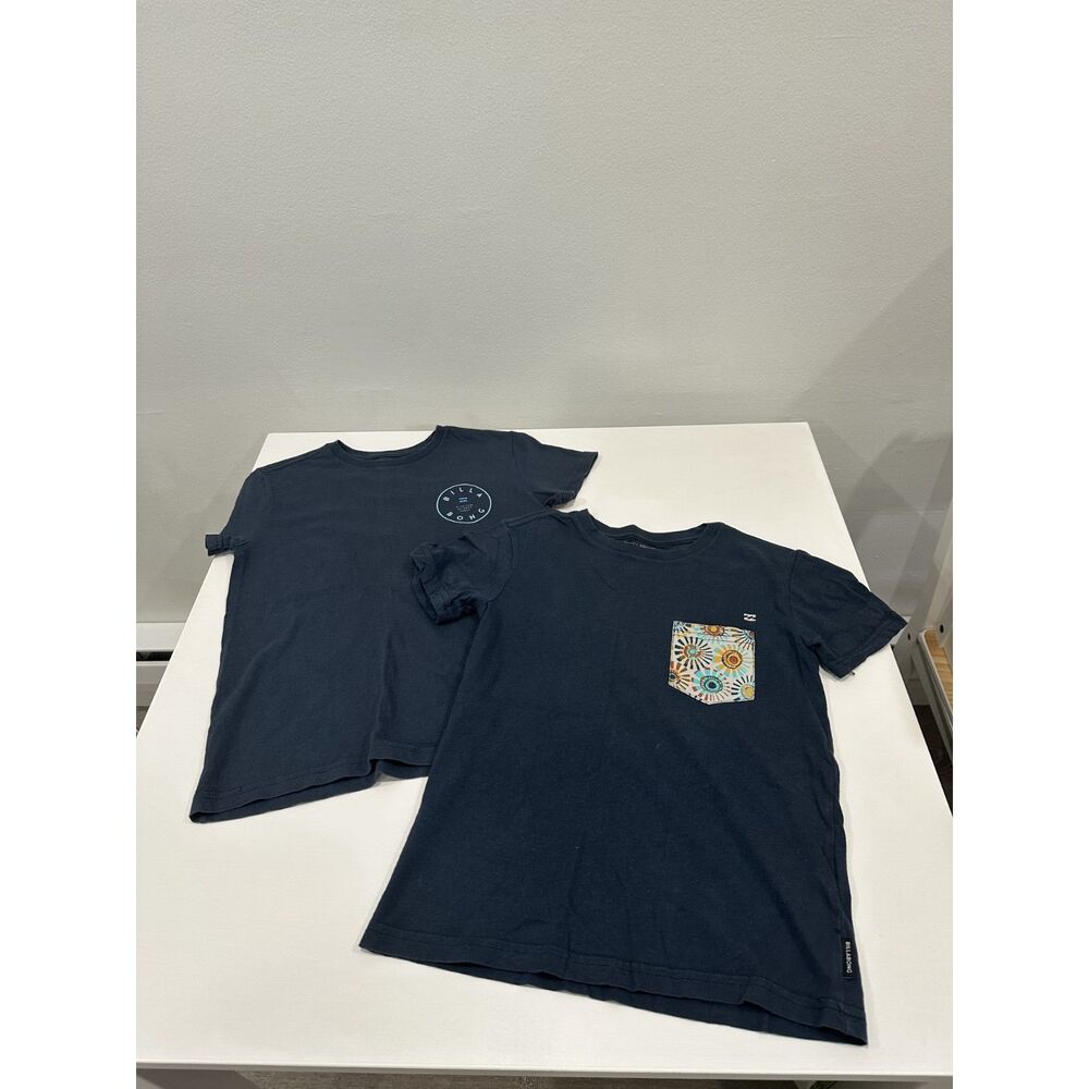 *2 Pack* Billabong Boys T-Shirt Navy Graphic & Pocket Tee